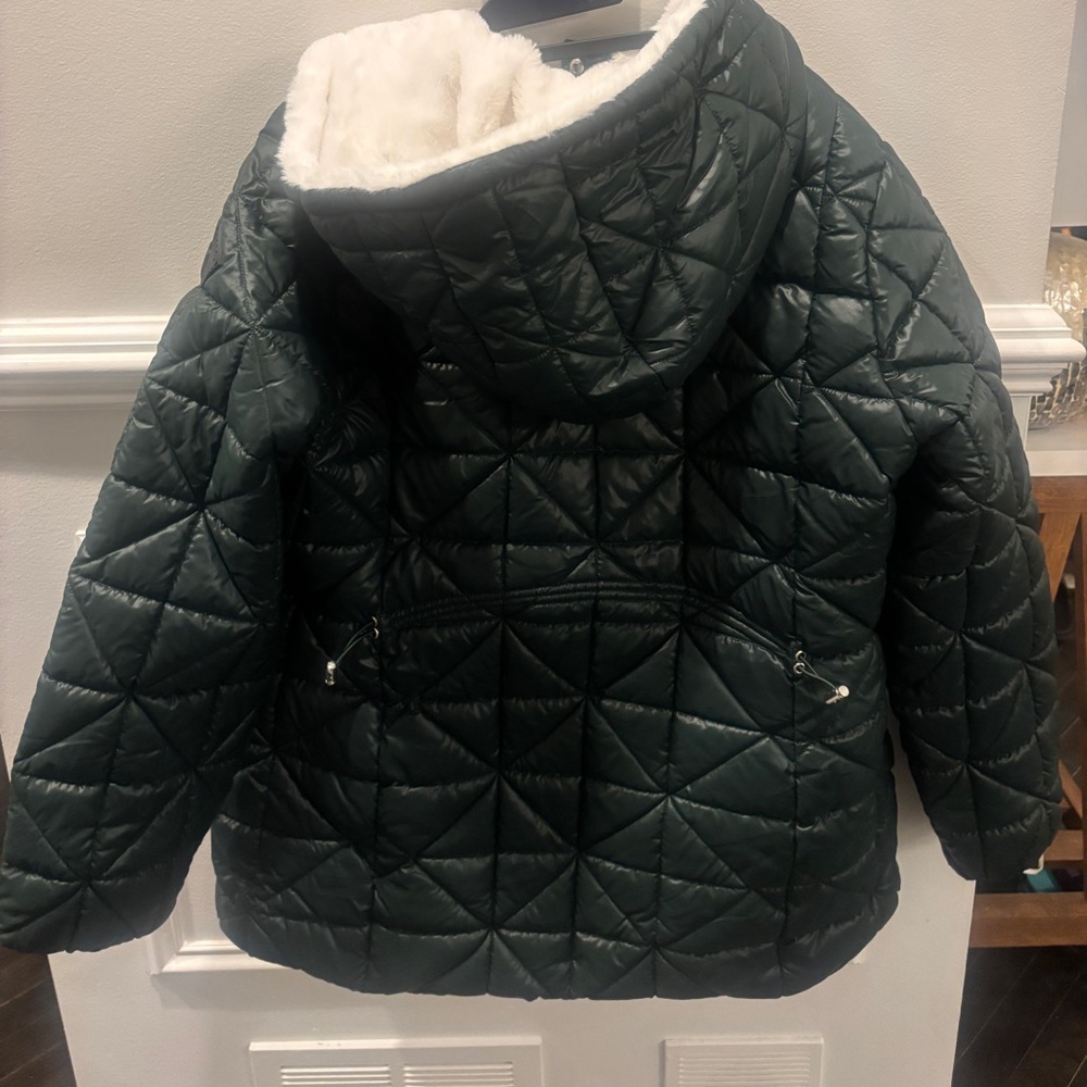 Steve Madden Dark Green Quilted Puffer Jacket Size XL NWOT - Picture 4 of 8
